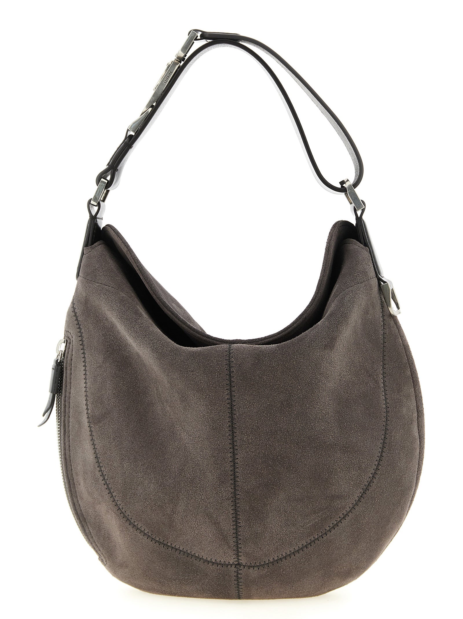 Lemaire Gray Calfskin Shoulder Bag