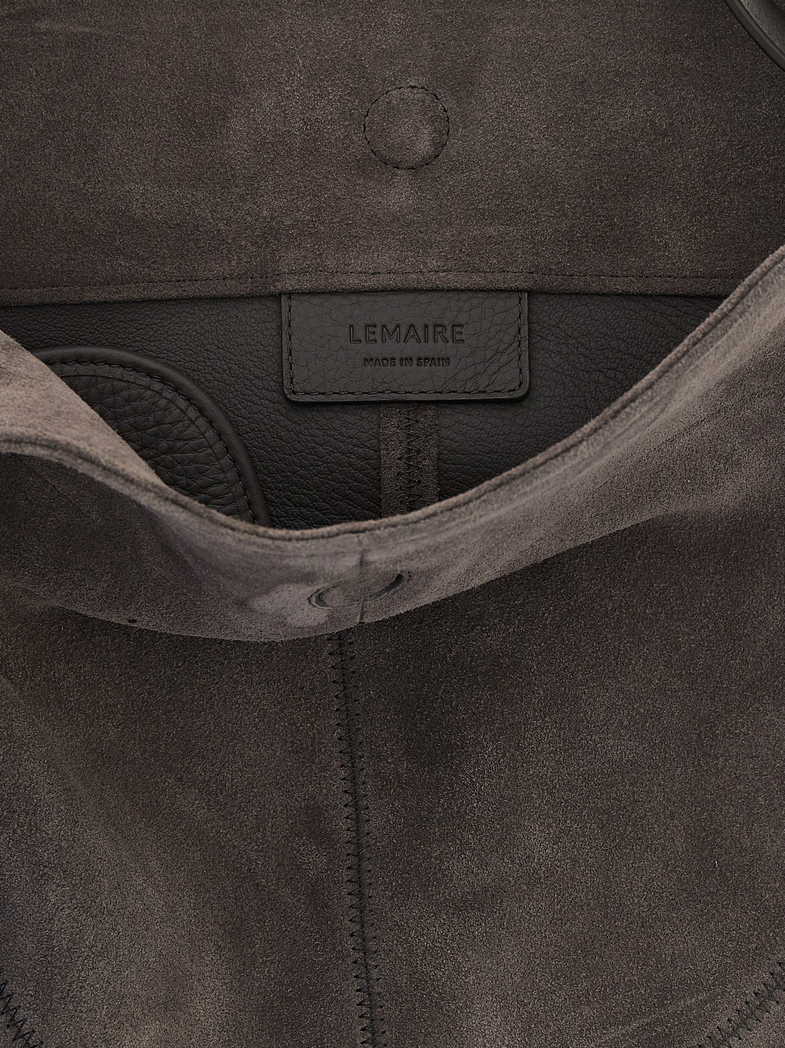 Lemaire Gray Calfskin Shoulder Bag
