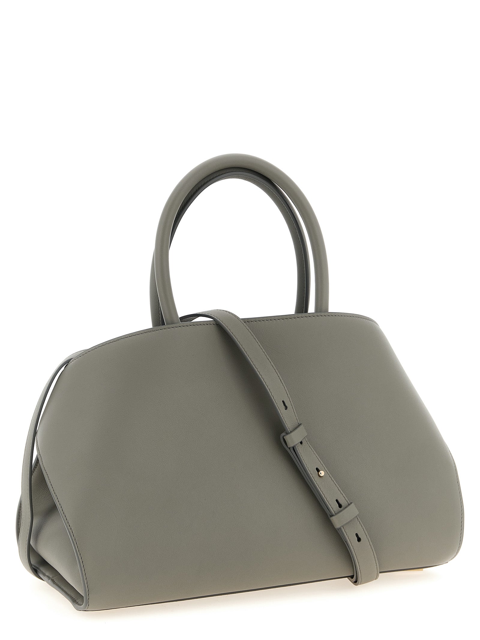 Ferragamo Gray Calfskin Handbag