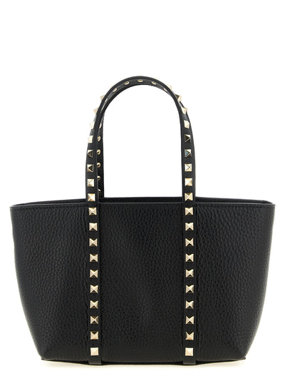 Valentino Garavani Black Calfskin Tote Bag