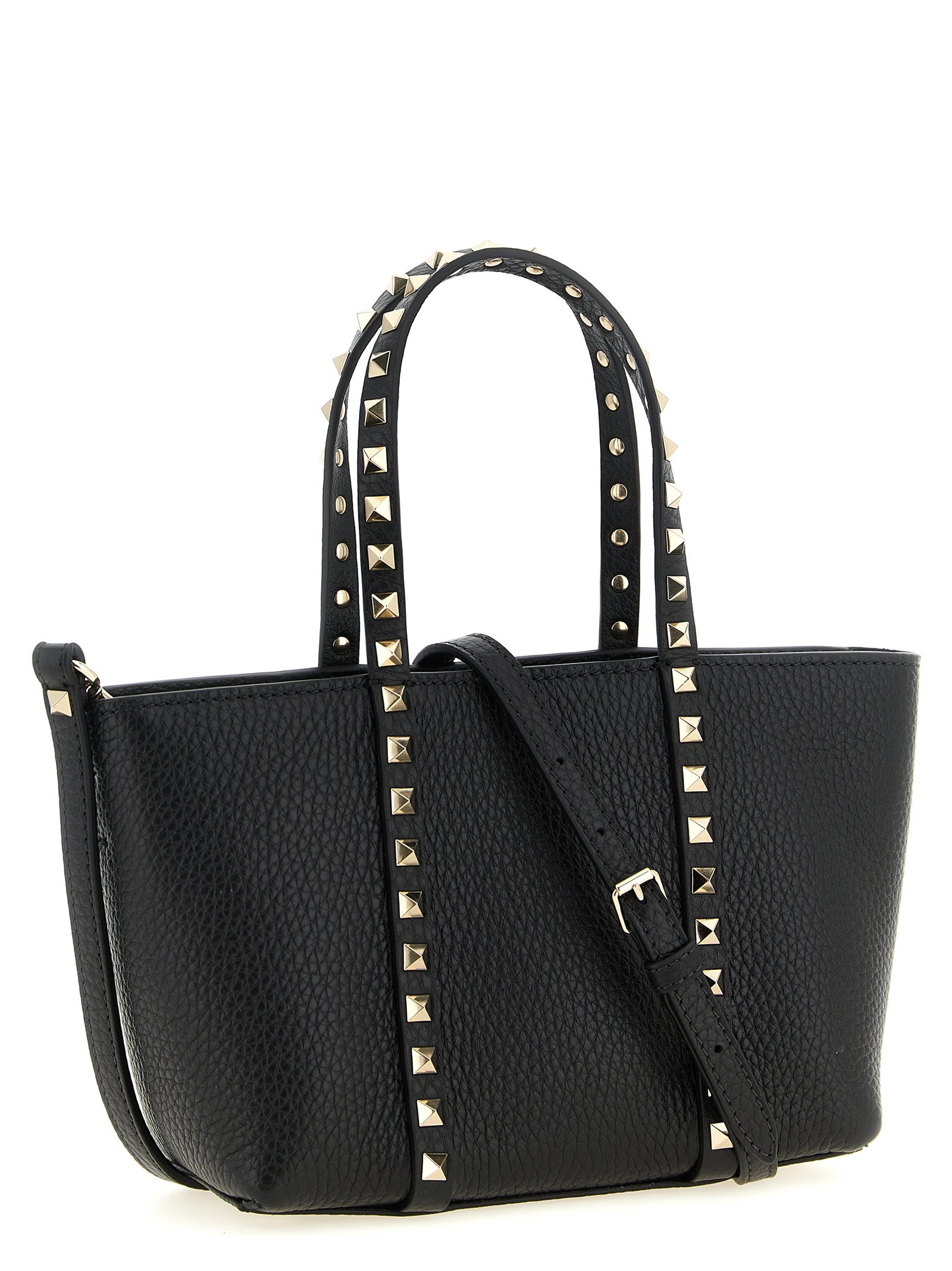 Valentino Garavani Black Calfskin Tote Bag