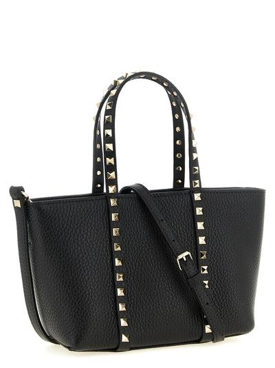 Valentino Garavani Black Calfskin Tote Bag