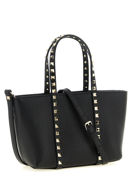 Valentino Garavani Black Calfskin Tote Bag