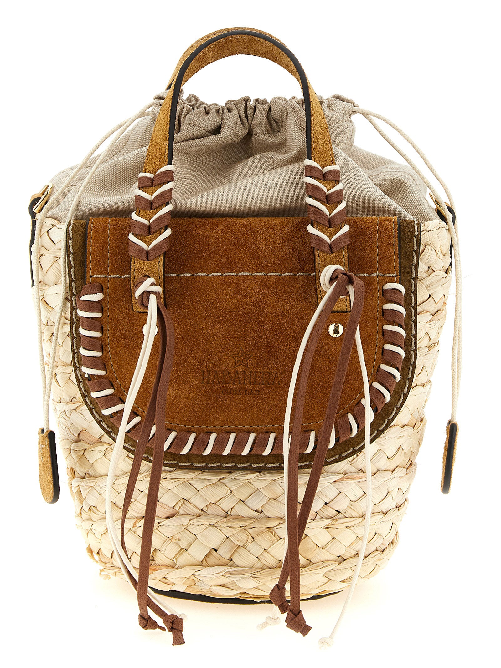 CUBA LAB Beige Pantograph Handbag
