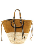 CUBA LAB Beige Leather Tote Bag