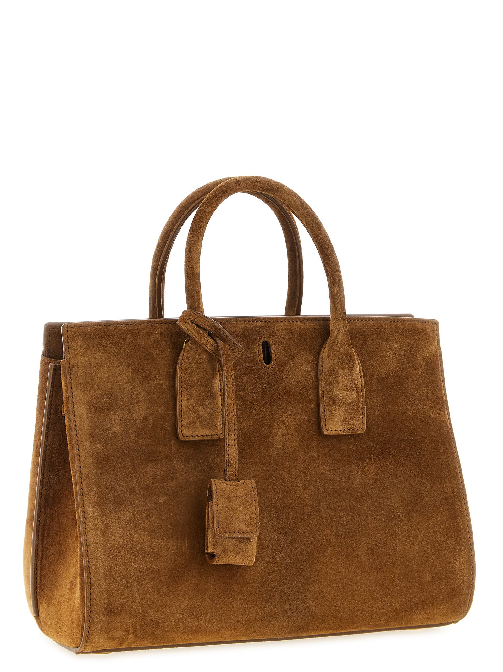 Saint Laurent Brown Calfskin Handbag