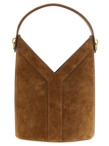 Saint Laurent Brown Calfskin Shoulder Bag