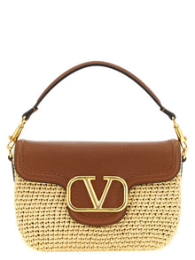 Valentino Garavani Brown Viscose Shoulder Bag