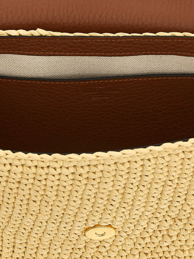 Valentino Garavani Brown Viscose Shoulder Bag
