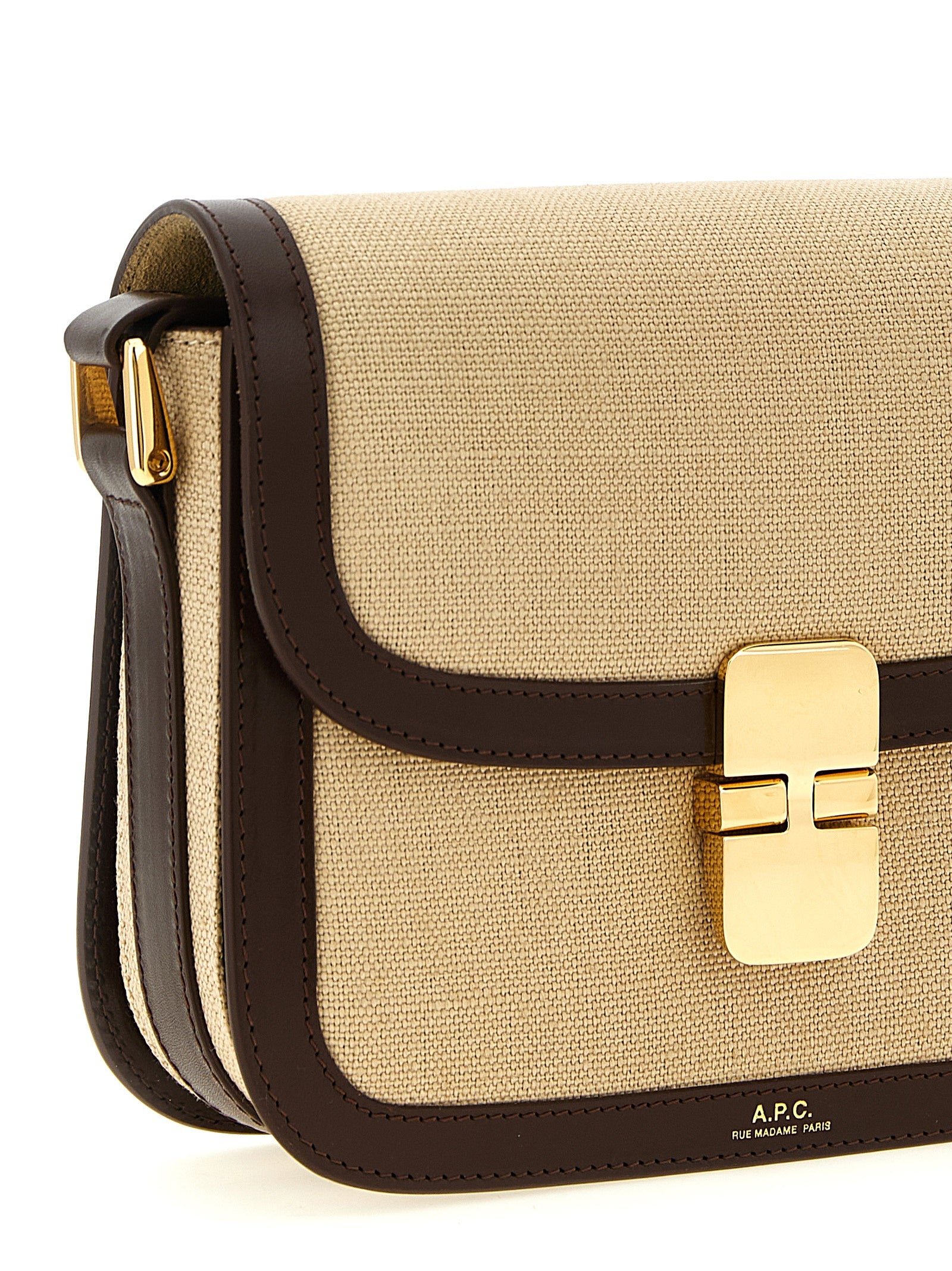 A.P.C. Beige Crossbody Bag