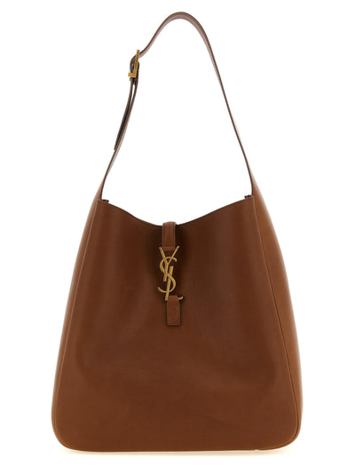 Saint Laurent Brown Calfskin Shoulder Bag
