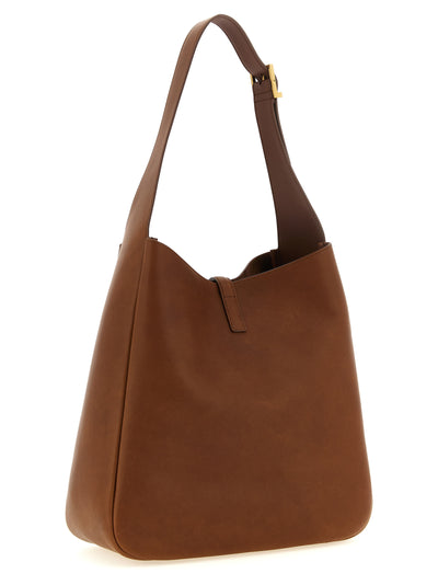 Saint Laurent Brown Calfskin Shoulder Bag