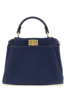 Fendi Blue Cotton Handbag