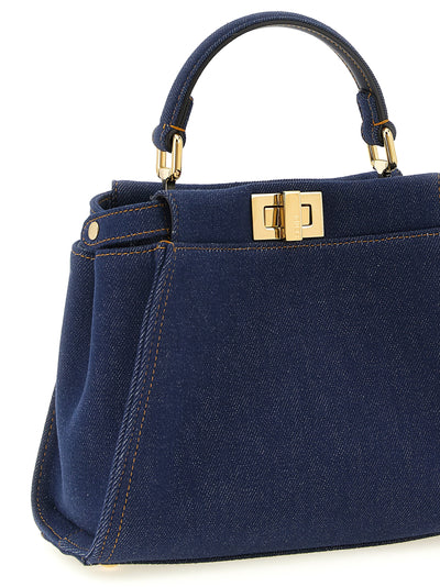Fendi Blue Cotton Handbag