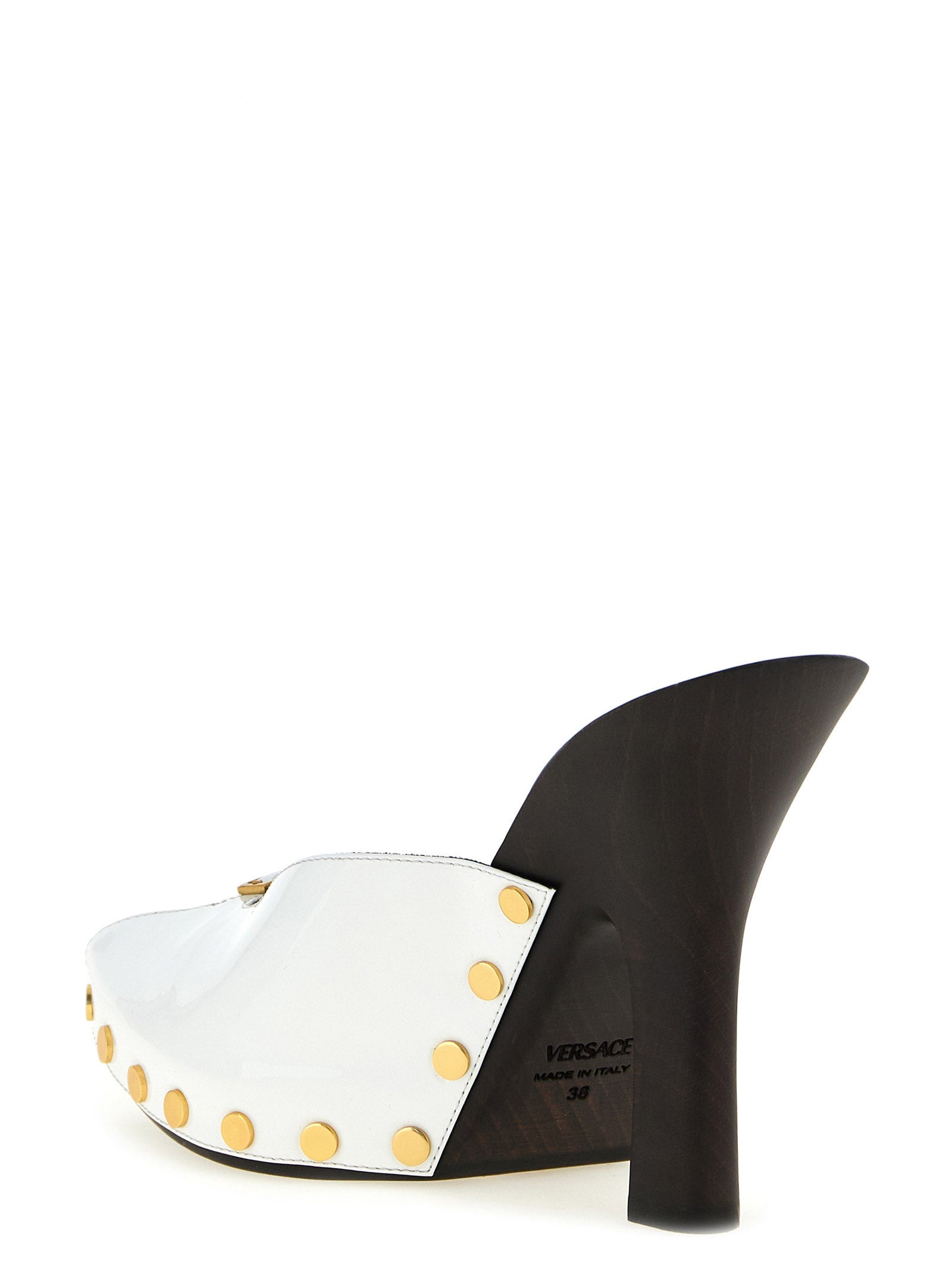 Versace Bicolor Calfskin High Heel Pumps