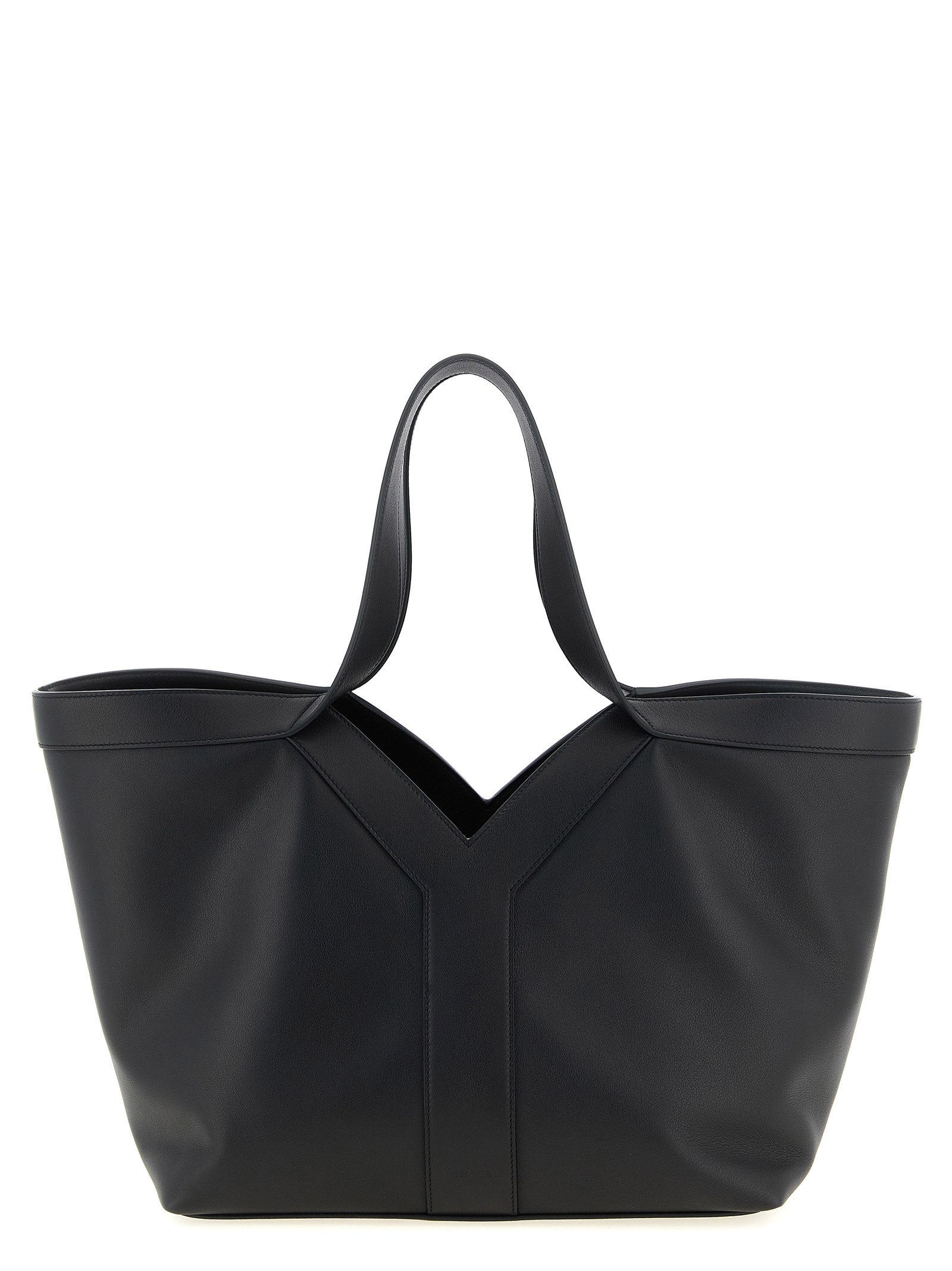 Saint Laurent Black Calfskin Tote Bag