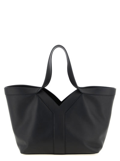 Saint Laurent Black Calfskin Tote Bag