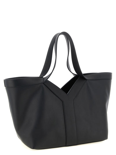 Saint Laurent Black Calfskin Tote Bag