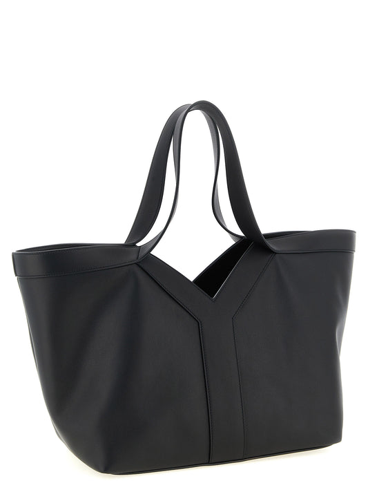 Saint Laurent Black Calfskin Tote Bag