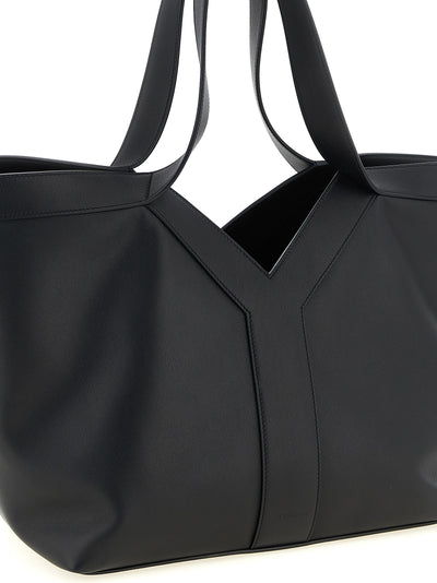 Saint Laurent Black Calfskin Tote Bag