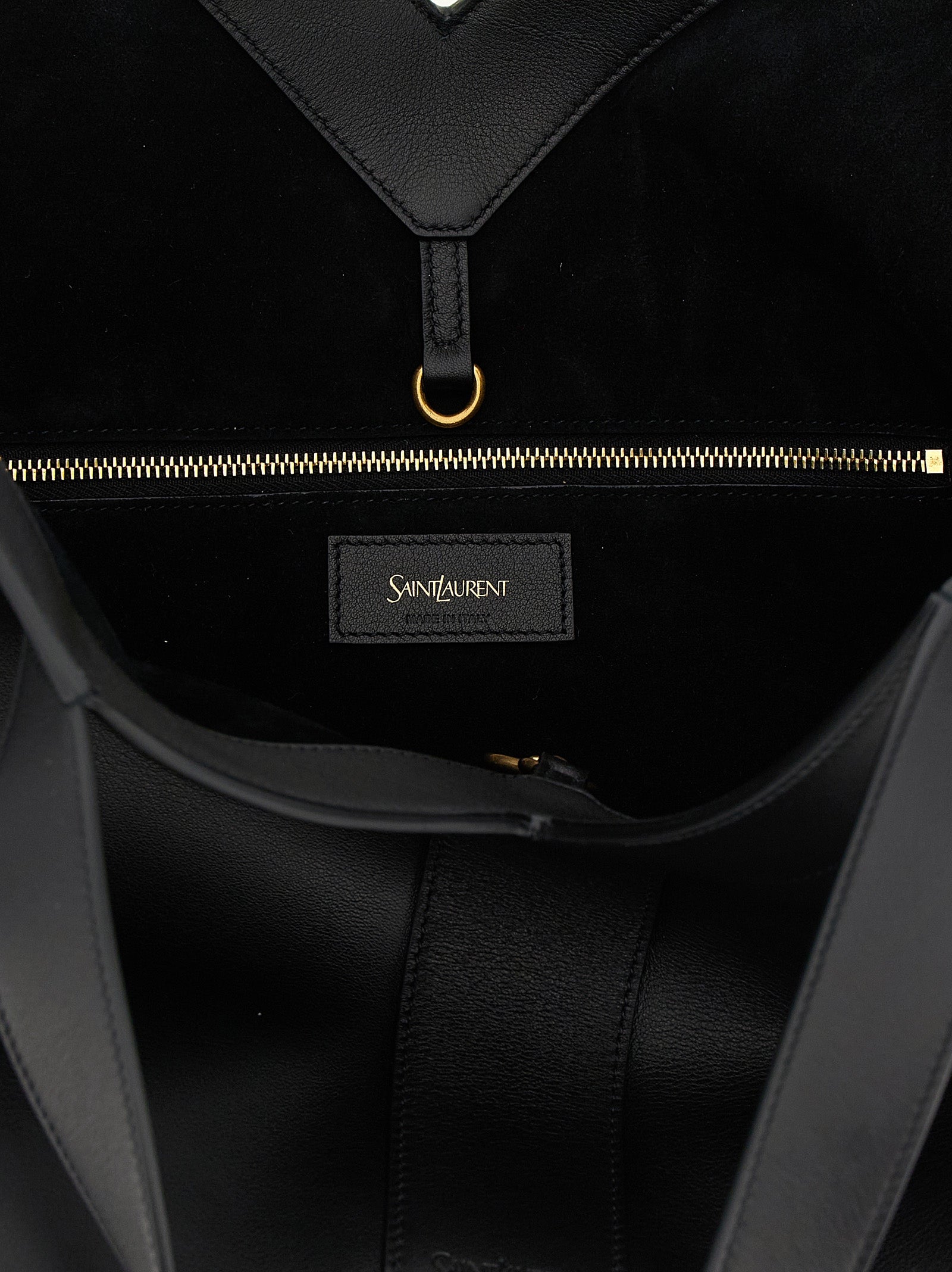 Saint Laurent Black Calfskin Tote Bag
