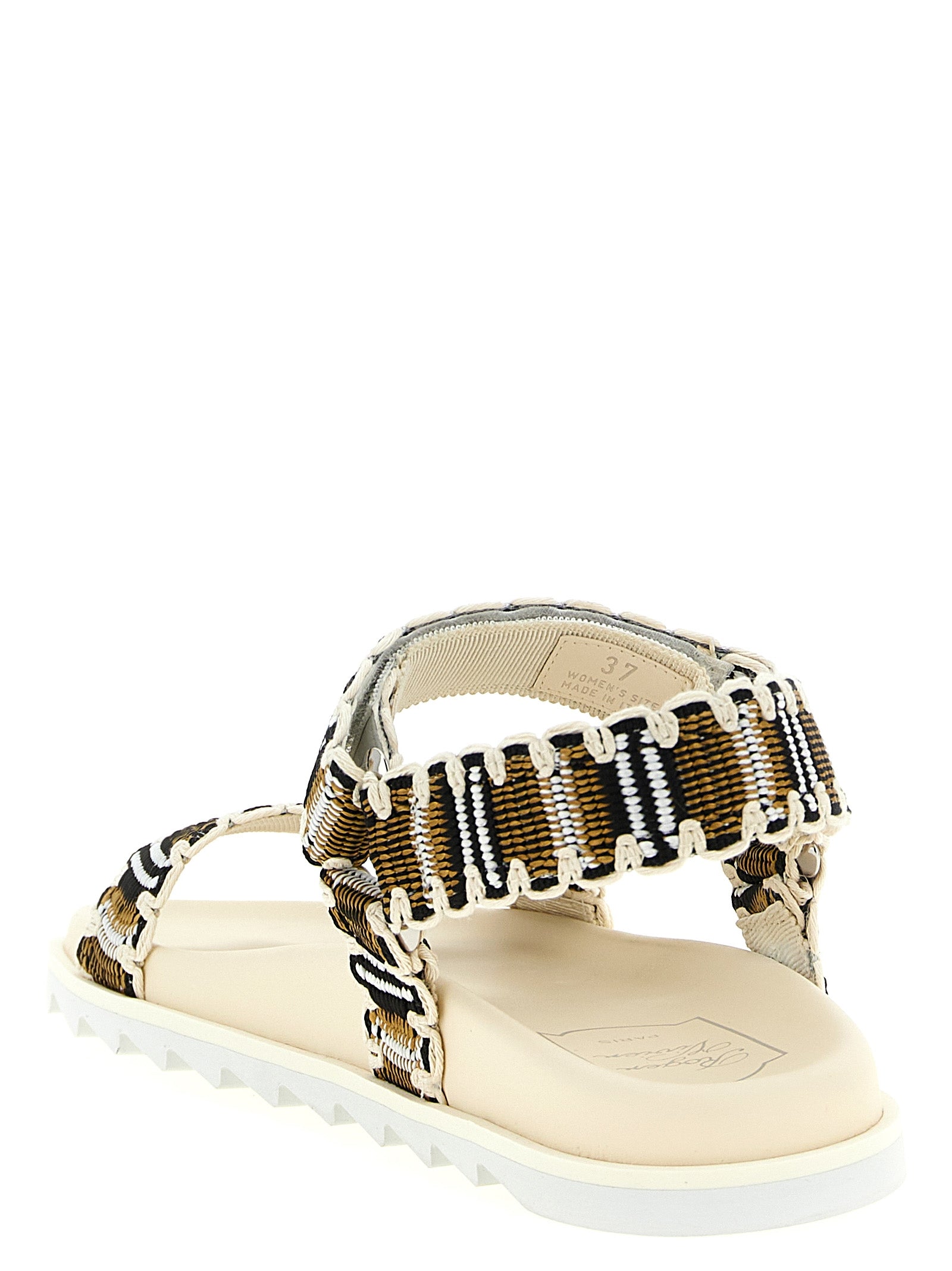 Roger Vivier Multicolor Polyester Flat Sandals
