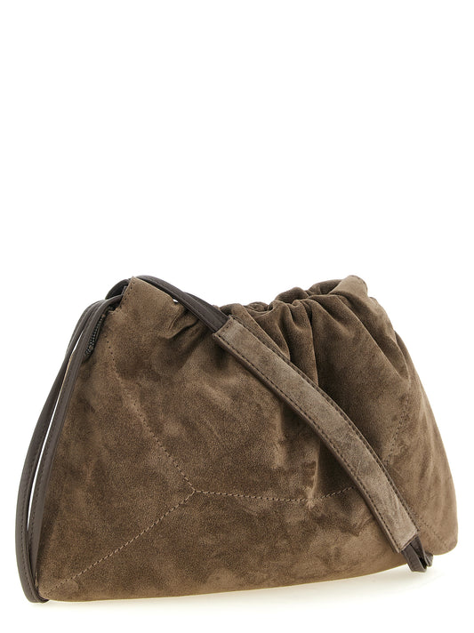Brunello Cucinelli Brown Calfskin Clutch Bag