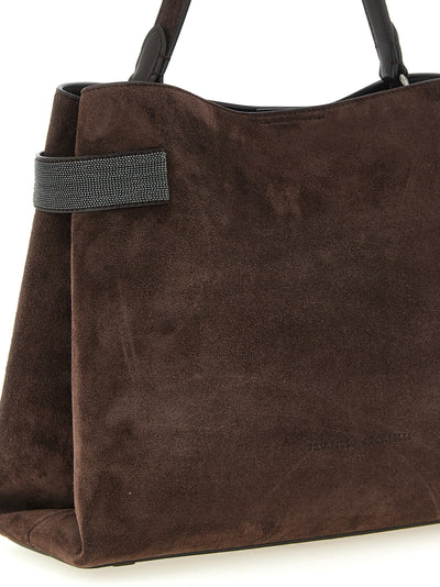 Brunello Cucinelli Brown Calfskin Handbag