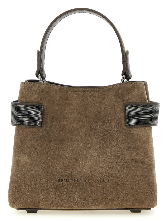 Brunello Cucinelli Brown Calfskin Handbag