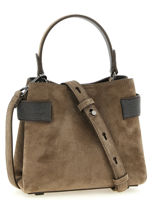 Brunello Cucinelli Brown Calfskin Handbag