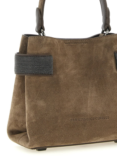 Brunello Cucinelli Brown Calfskin Handbag
