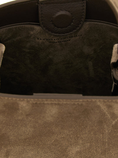 Brunello Cucinelli Brown Calfskin Handbag