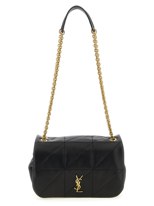 Saint Laurent Black Lamb Leather Shoulder Bag