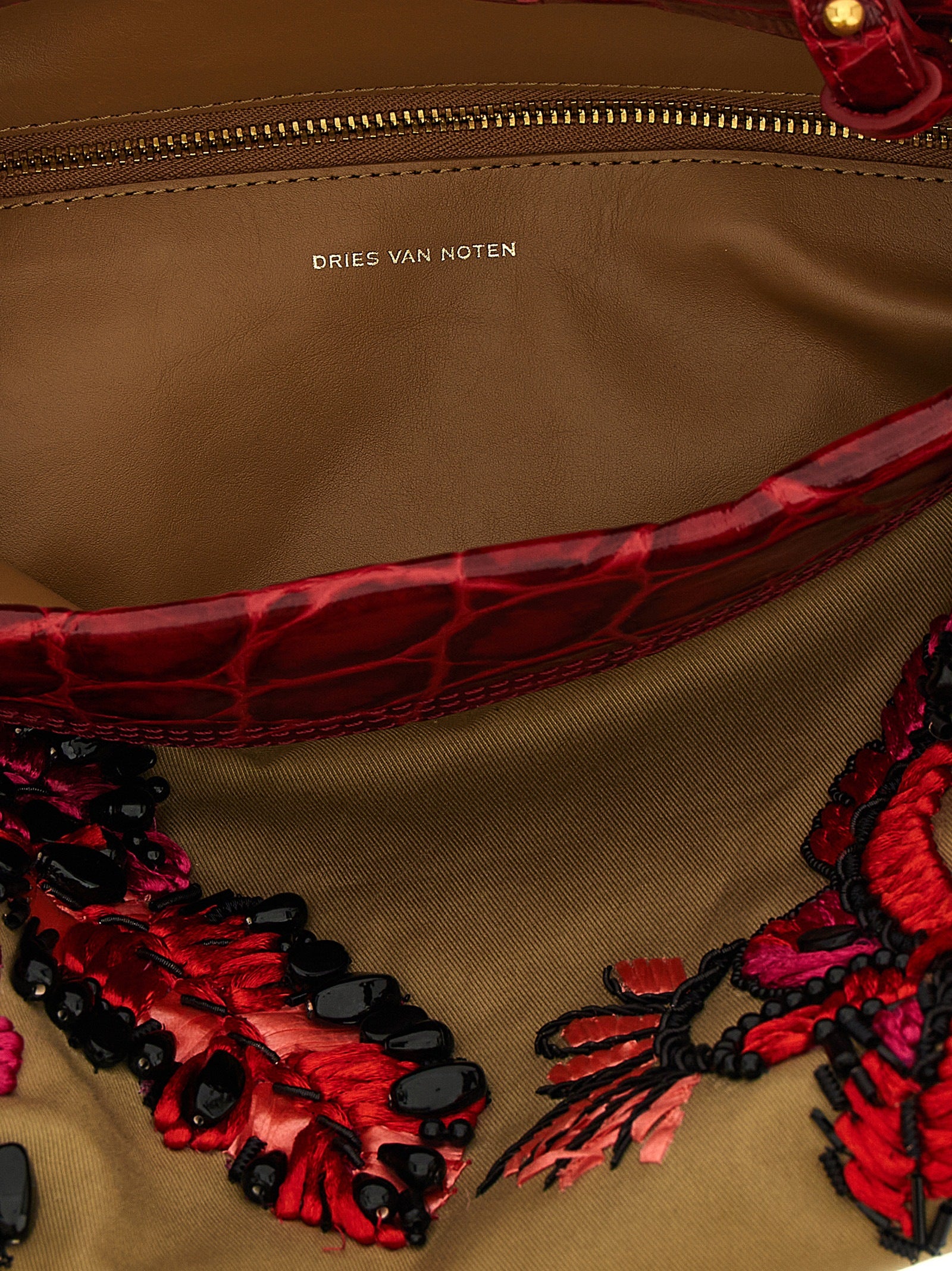 Dries Van Noten Multicolor Cotton Clutch Bag
