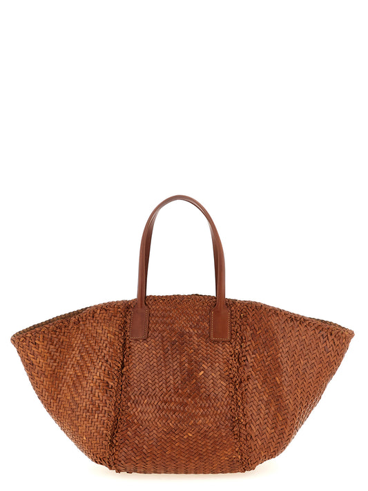 Dragon Diffusion Brown Calfskin Tote Bag