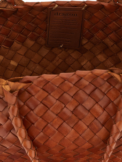 Dragon Diffusion Brown Calfskin Handbag