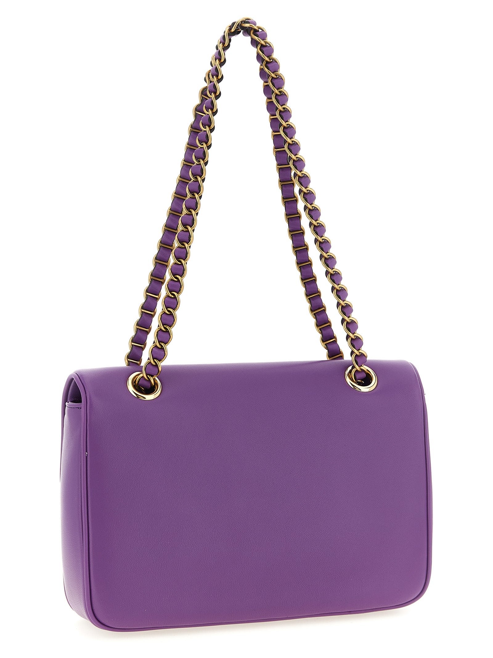 Valentino Garavani Purple Lamb Leather Shoulder Bag
