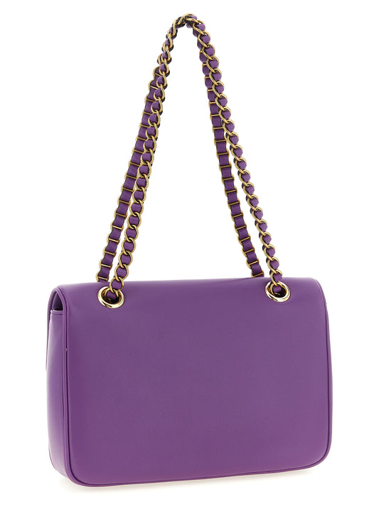 Valentino Garavani Purple Lamb Leather Shoulder Bag