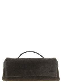 Brunello Cucinelli Brown Calfskin Clutch Bag