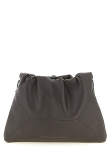 Brunello Cucinelli Brown Calfskin Clutch Bag