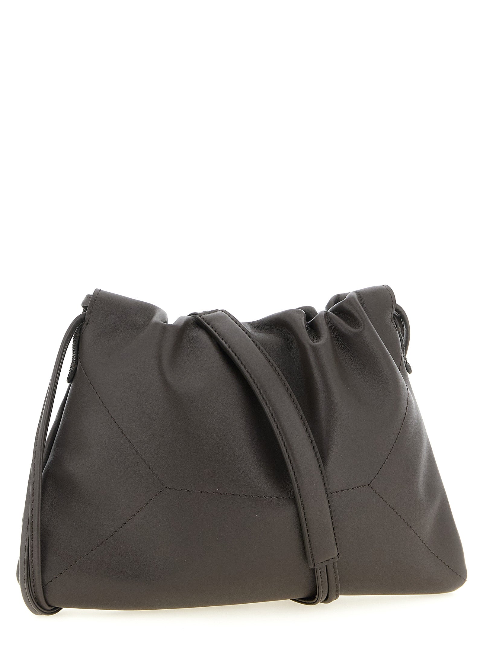 Brunello Cucinelli Brown Calfskin Clutch Bag