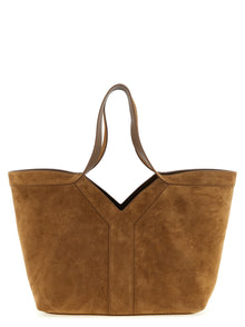 Saint Laurent Brown Calfskin Tote Bag