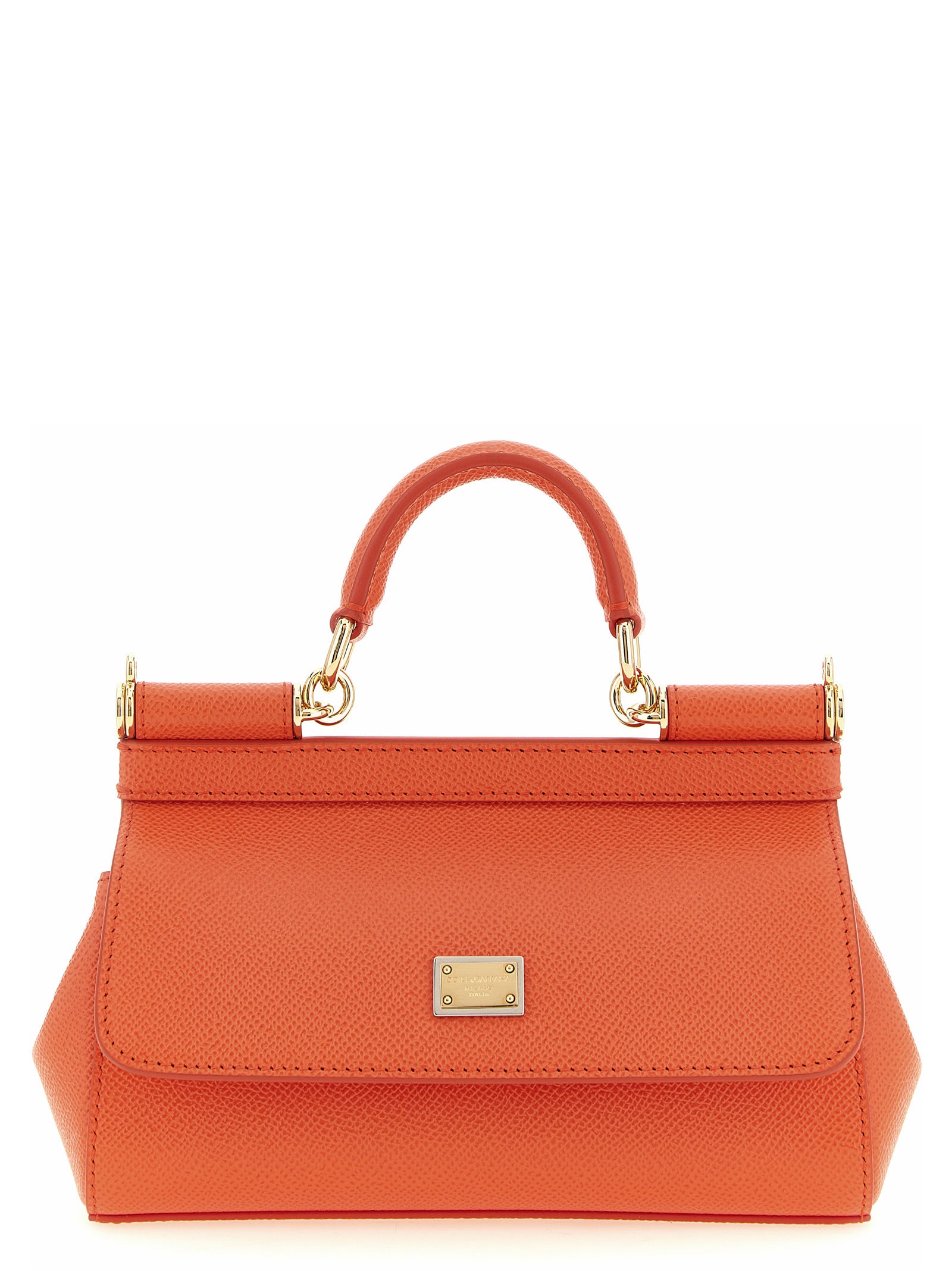 Dolce & Gabbana Orange Calfskin Handbag