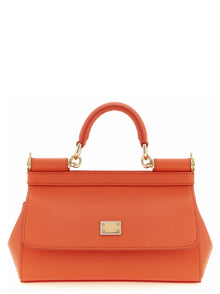 Dolce & Gabbana Orange Calfskin Handbag