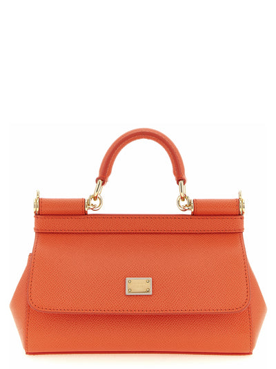 Dolce & Gabbana Orange Calfskin Handbag