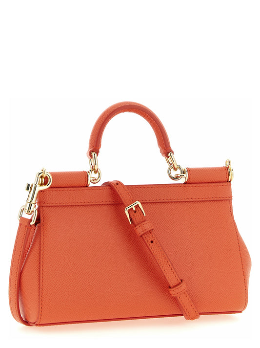 Dolce & Gabbana Orange Calfskin Handbag
