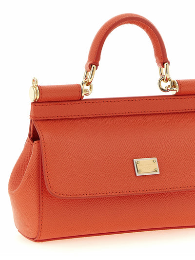 Dolce & Gabbana Orange Calfskin Handbag
