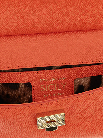 Dolce & Gabbana Orange Calfskin Handbag