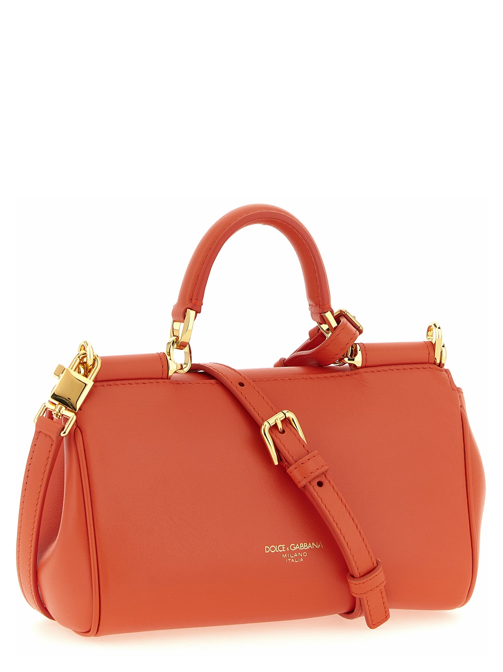 Dolce & Gabbana Orange Calfskin Handbag