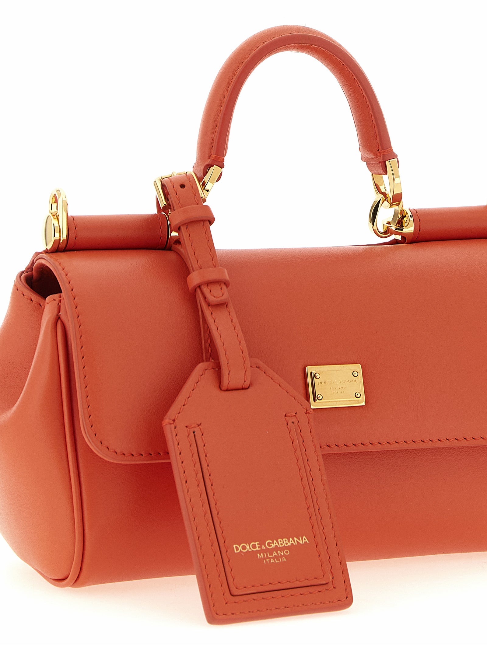Dolce & Gabbana Orange Calfskin Handbag